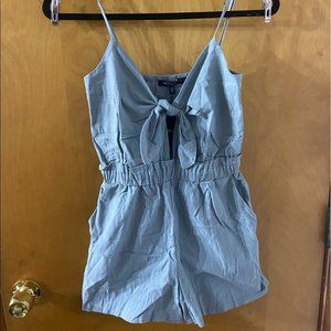 NWT Sage Tie-Front Cami Romper